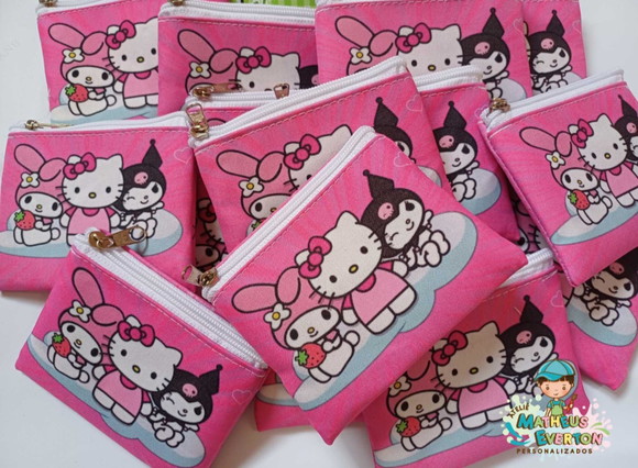Porta Moedas Personalizada Hello Kitty ( Frente e Verso) - Imagem 3