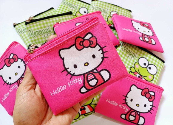 Porta Moedas Personalizada Hello Kitty ( Frente e Verso)