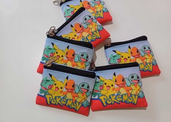 Porta Moedas Personalizada Pokémon ( Frente e Verso) - Imagem 2