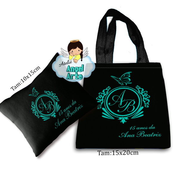 Sacola Ecobag e Almofada 15 Anos ( Somente Sacola)