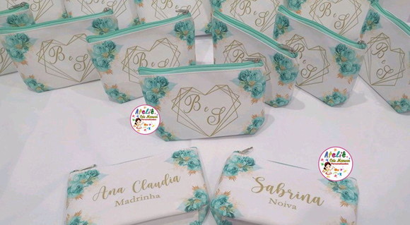 22 Necessaires Madrinha e 22 Necessaires Padrinhos Casamento