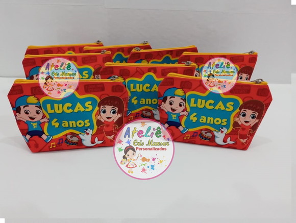 30 NECESSAIRES PERSONALIZADAS - TEMA LUCAS NETO - Imagem 2
