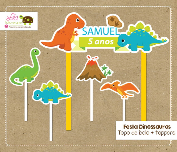 Topo Bolo Dinossauros