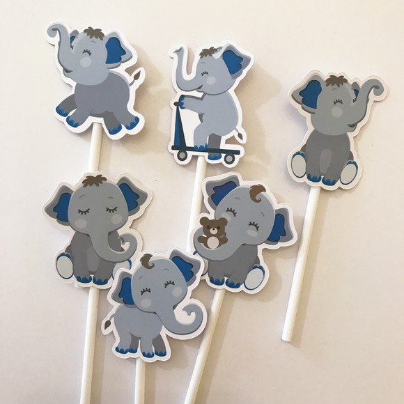 Topo Bolo Elefantinho - Imagem 2
