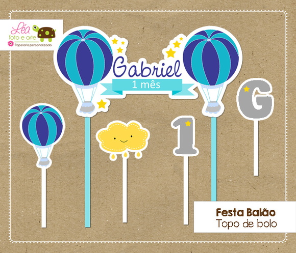 Topo Bolo Festa Balão