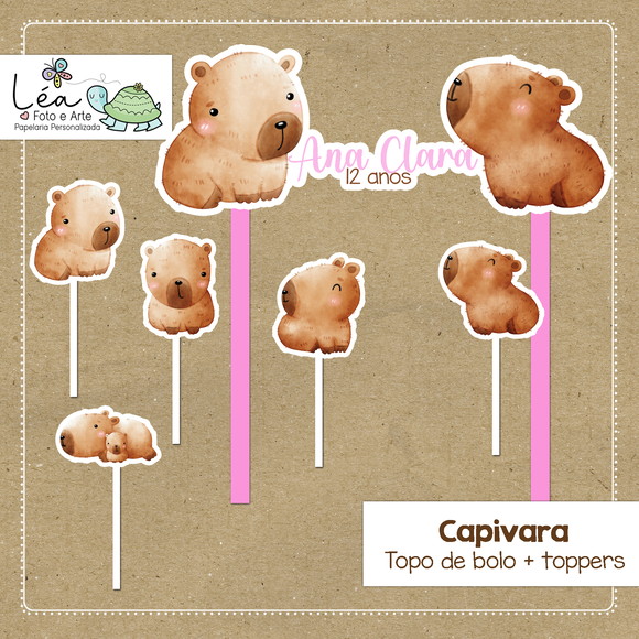 Topo Bolo Festa Capivara