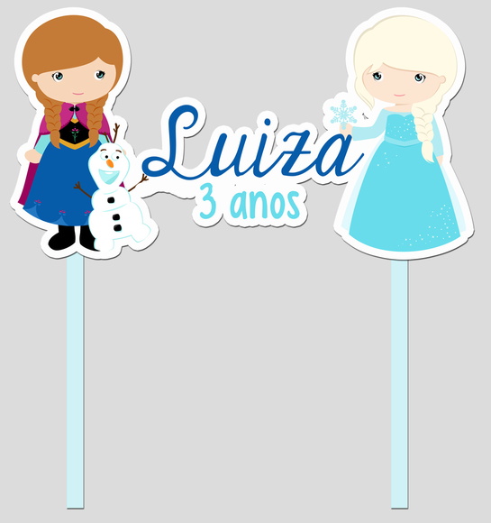 Topo Bolo Festa Frozen
