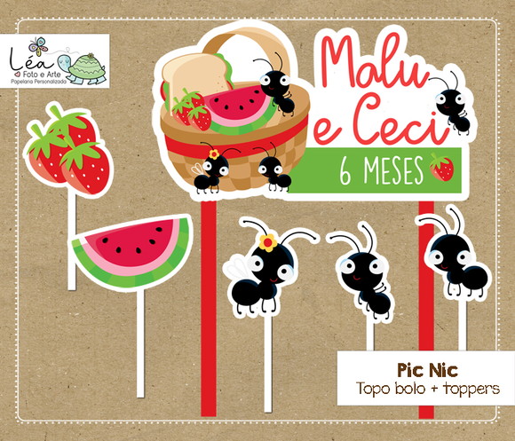 Topo Bolo Festa Picnic