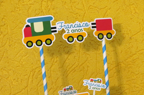 Topo Bolo Festa Trenzinho