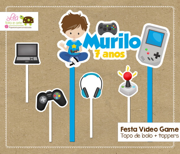 Topo Bolo Festa Vídeo Game