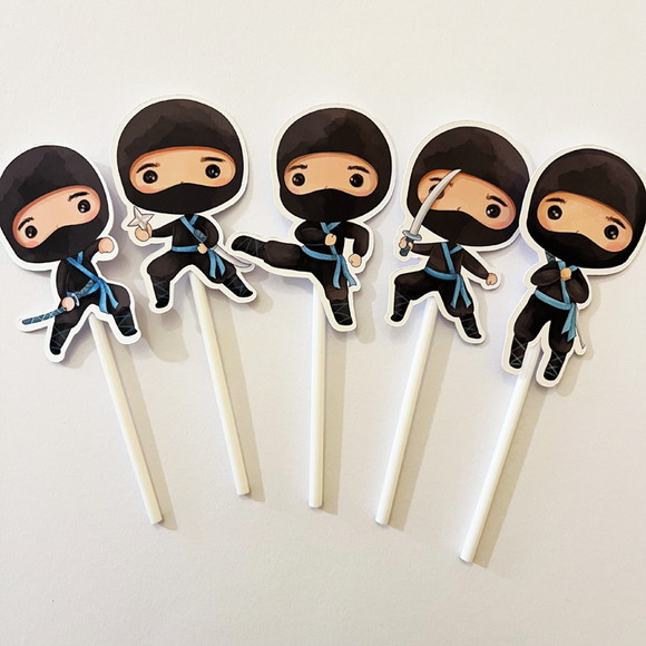 Topo Bolo Ninja Menino - Imagem 3