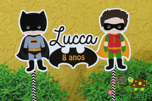 Topo de Bolo Batman