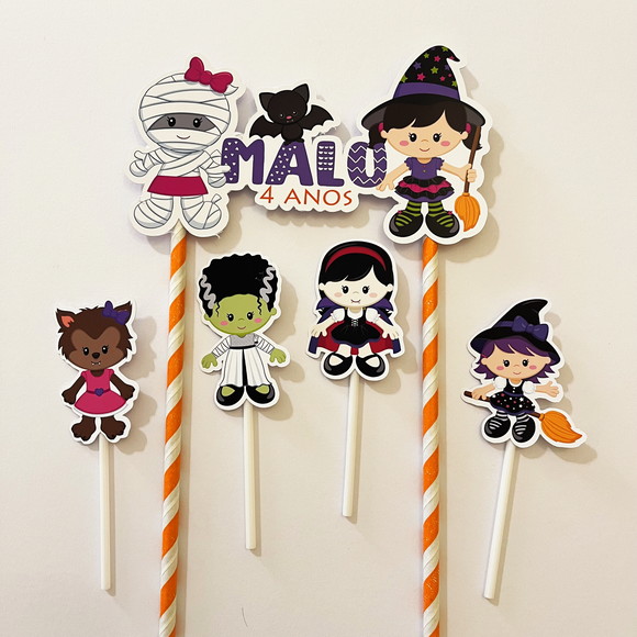 Topo de Bolo Halloween