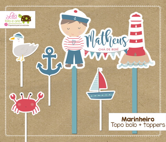 Topo de Bolo Marinheiro