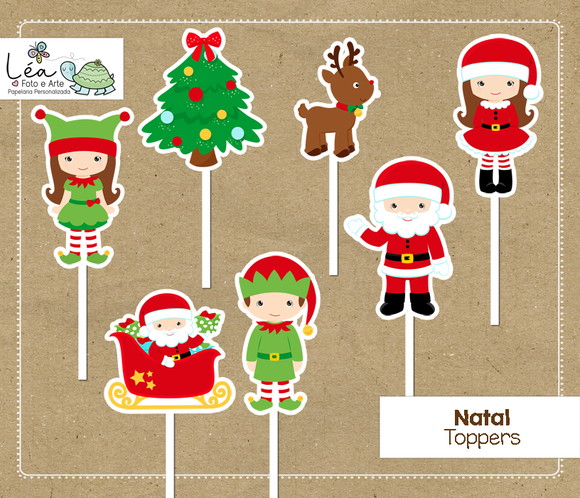 Topo de Bolo Natal - Imagem 2