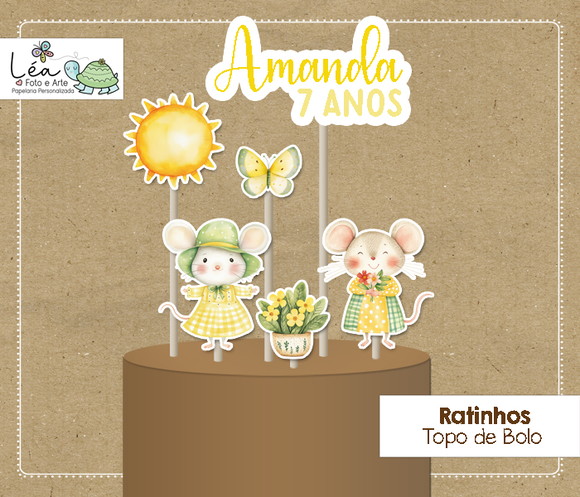 Topo de Bolo Ratinhos