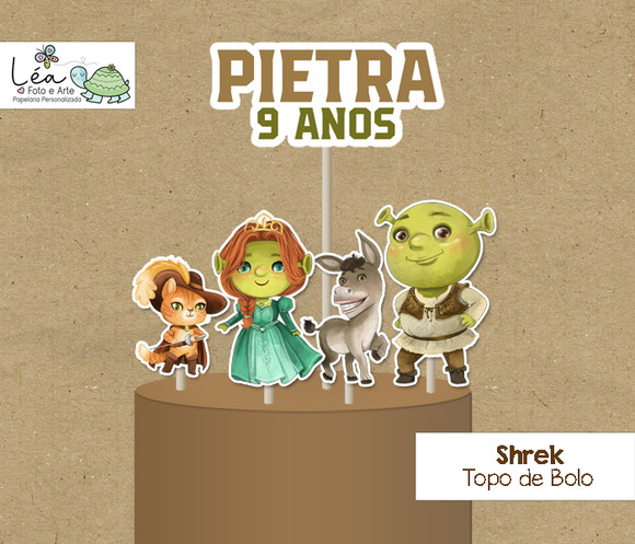 Topo de Bolo Shrek