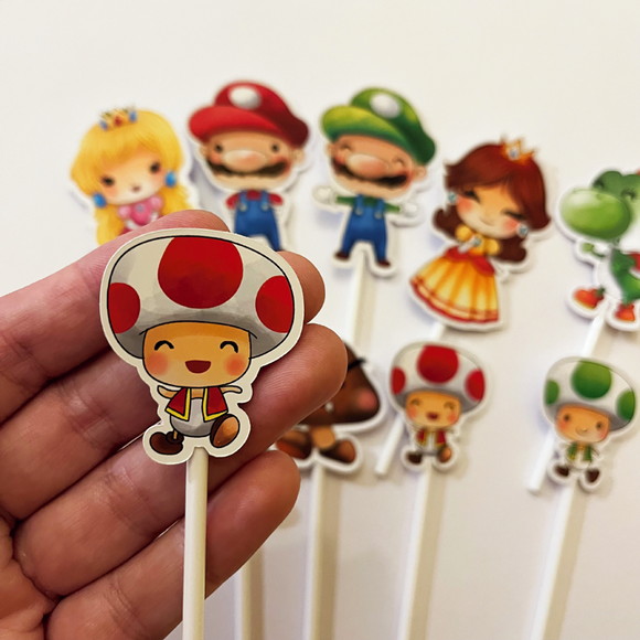 Topo de Bolo Super Mario - Imagem 2