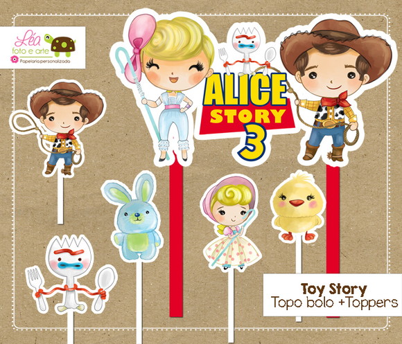 Topo de Bolo Toy Story