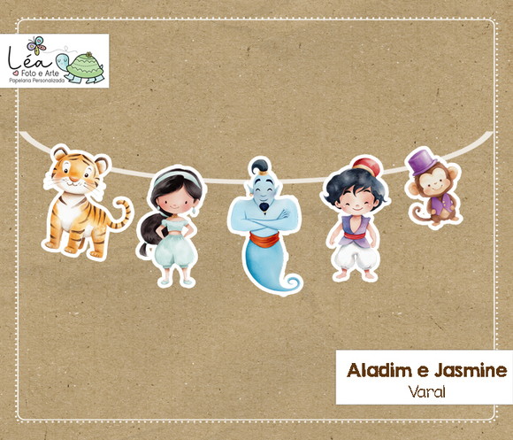 Varal Aladim e Jasmine - Imagem 5