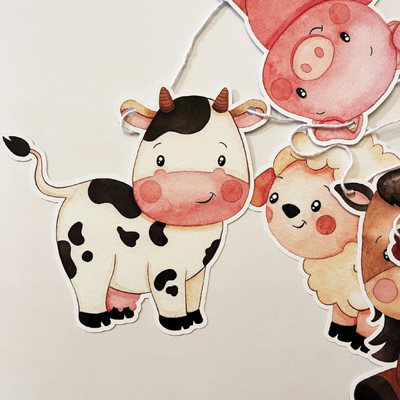 Varal Decorativo Festa Infantil Fazendinha - Imagem 2