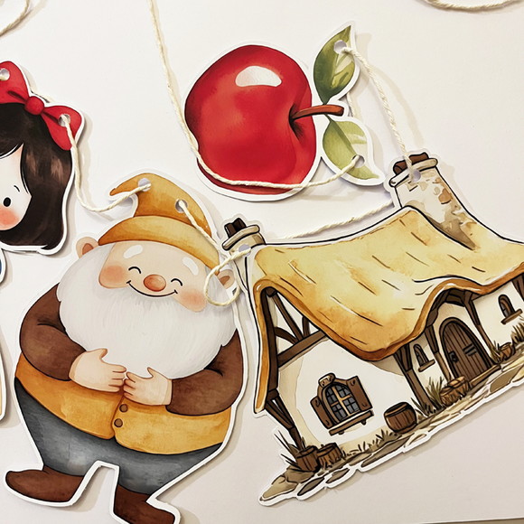 Varal Festa Branca de Neve - Imagem 2