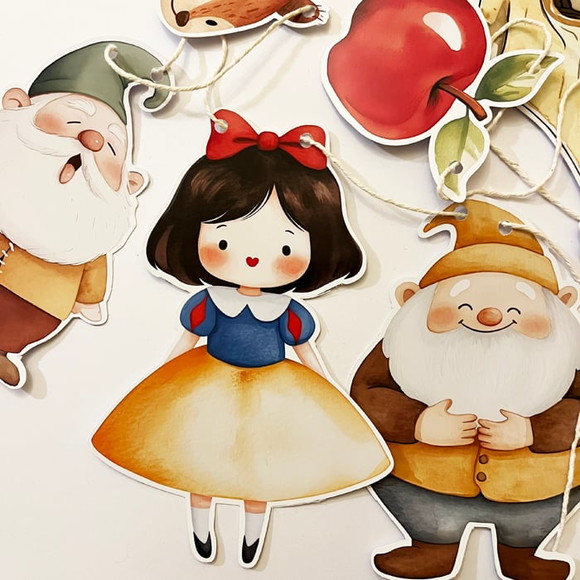 Varal Festa Branca de Neve