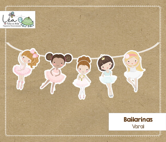 Varal Festa Infantil Bailarina