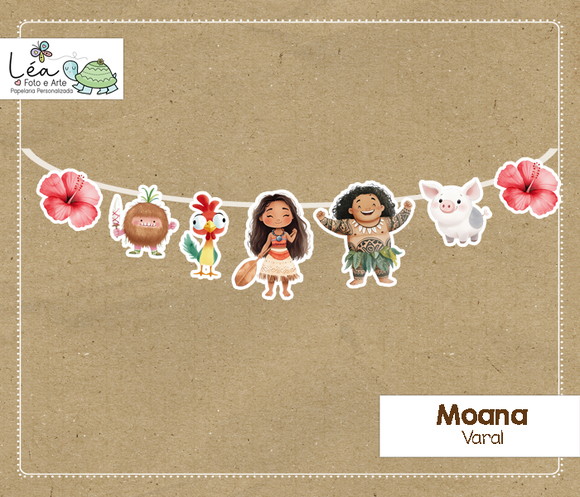 Varal Festa Moana - Imagem 4