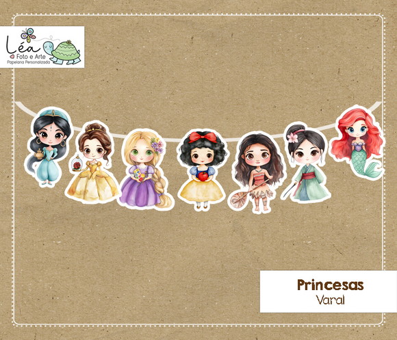 Varal Festa Princesas - Imagem 4