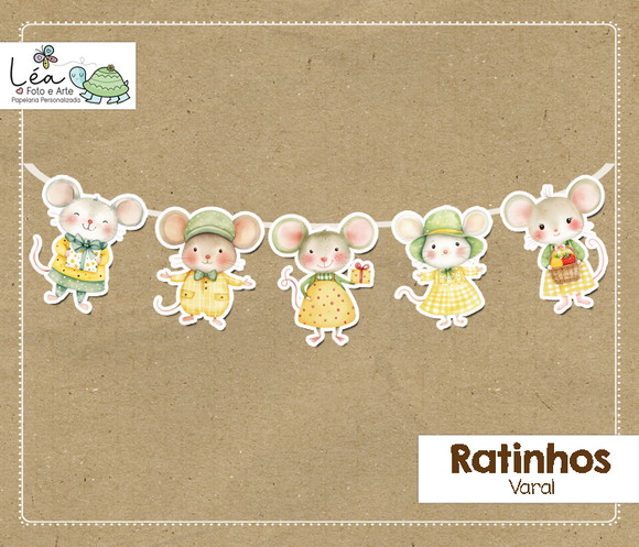 Varal Festa Ratinhos