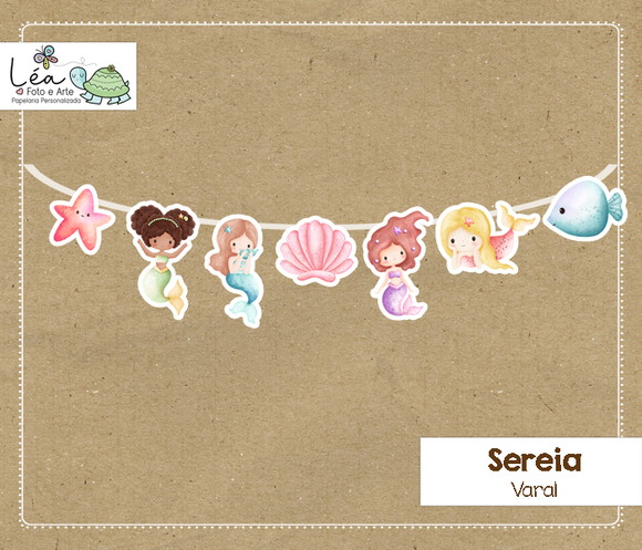 Varal Festa Sereias - Imagem 4