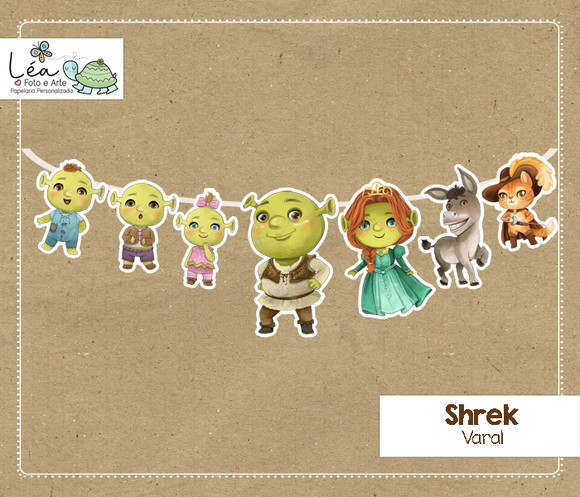 Varal Festa Shrek