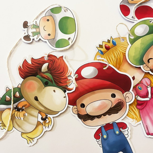 Varal Festa Super Mario - Imagem 2