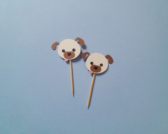 Mini Topper Cachorrinhos em Camadas