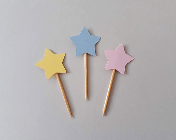 Mini Topper Estrelinhas