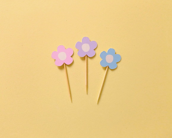 Mini Topper Florzinhas