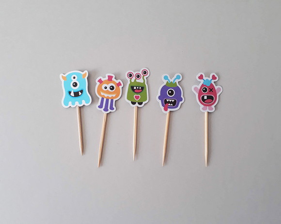 Mini Topper Monstrinhos