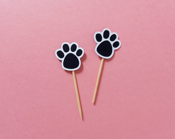 Mini Topper Patinhas de Cachorro