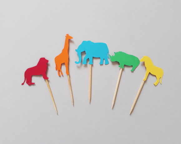 Mini Topper Safari Colorido - Imagem 3
