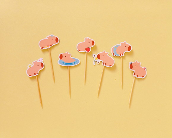 Mini Toppers Capivaras