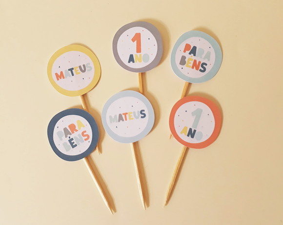 Mini Toppers sem Tema - Imagem 2