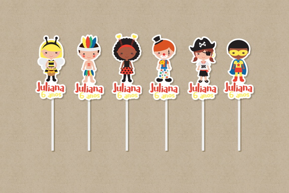 Topper Carnaval Personalizado