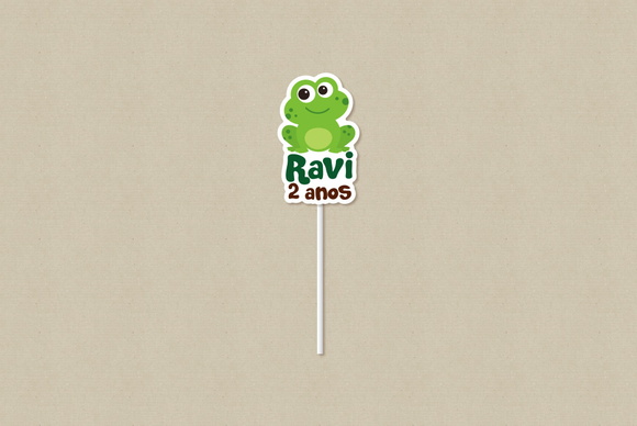 Topper Sapinho Personalizado