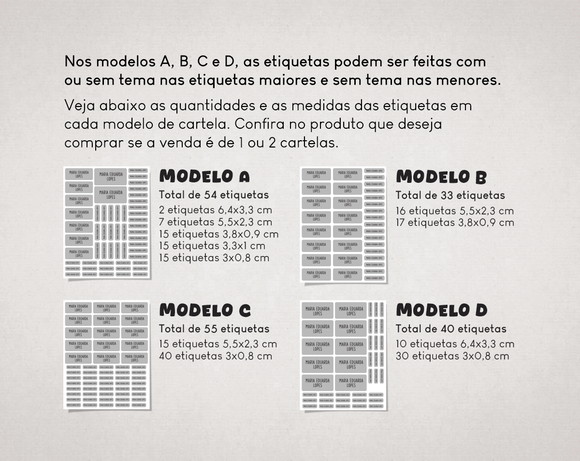 Etiquetas Escolares Skate Menina em Vinil - Imagem 2