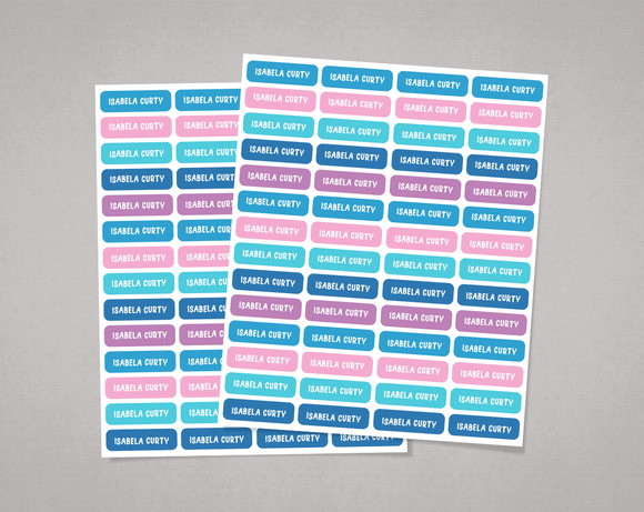 Etiquetas Lápis e Canetinhas Cores Stitch Adesivo Comum