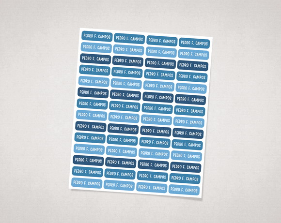 Etiquetas Personalizadas para Lápis em Vinil Adesivo