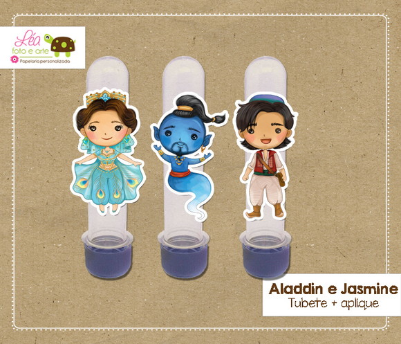 Tubete Festa Aladin e Jasmine