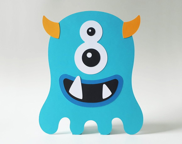Display de Mesa Monstrinho Azul