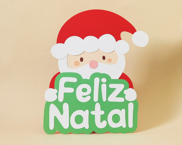 Display de Mesa Papai Noel Feliz Natal